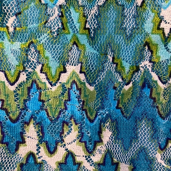 Lemon Fizz Girls Size 16 Geometric 60’s style sleeveless dress - Picture 3 of 12